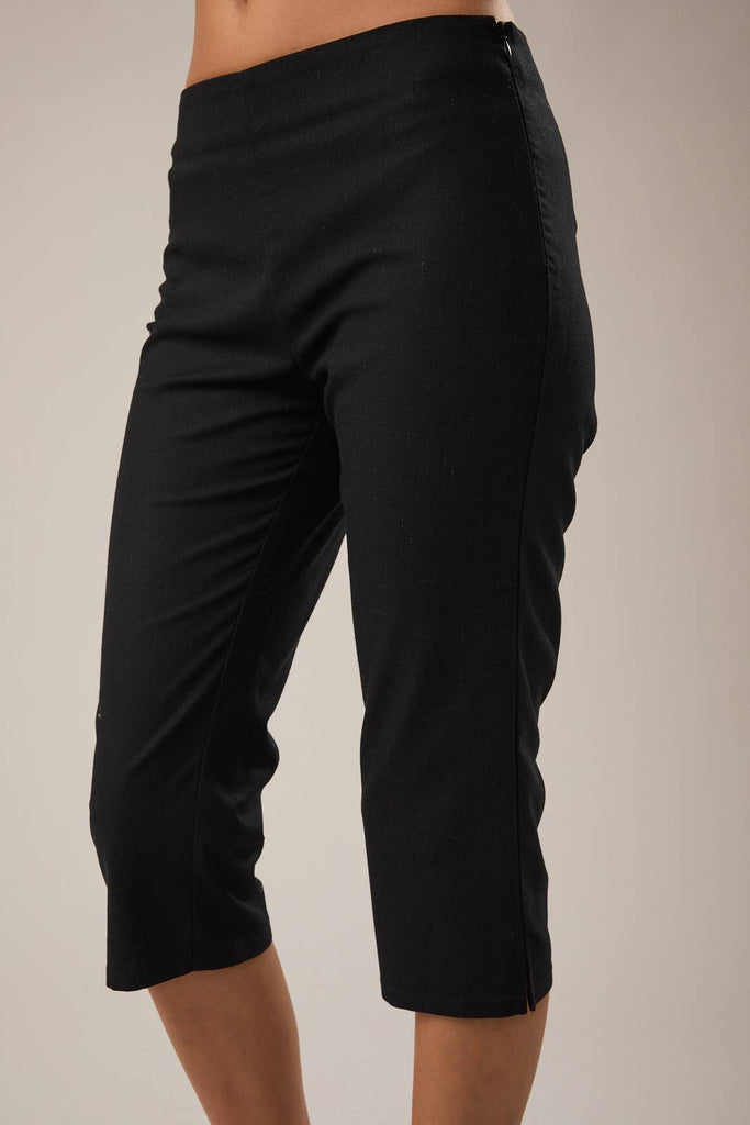 Low Rise Black Capris | shop obi