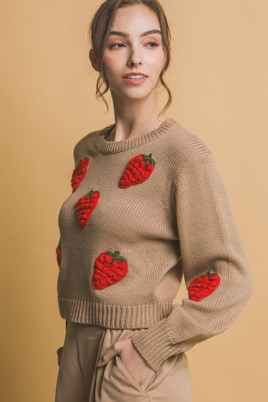 Strawberry Knit Sweater