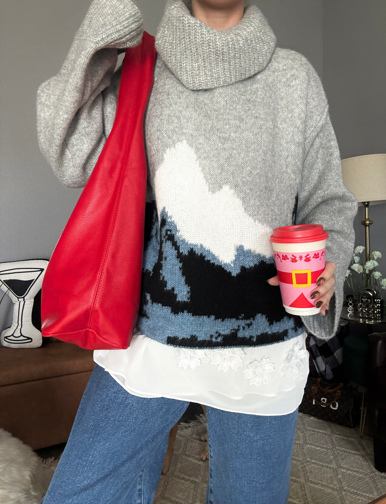 Calf Leather Hobo Bag