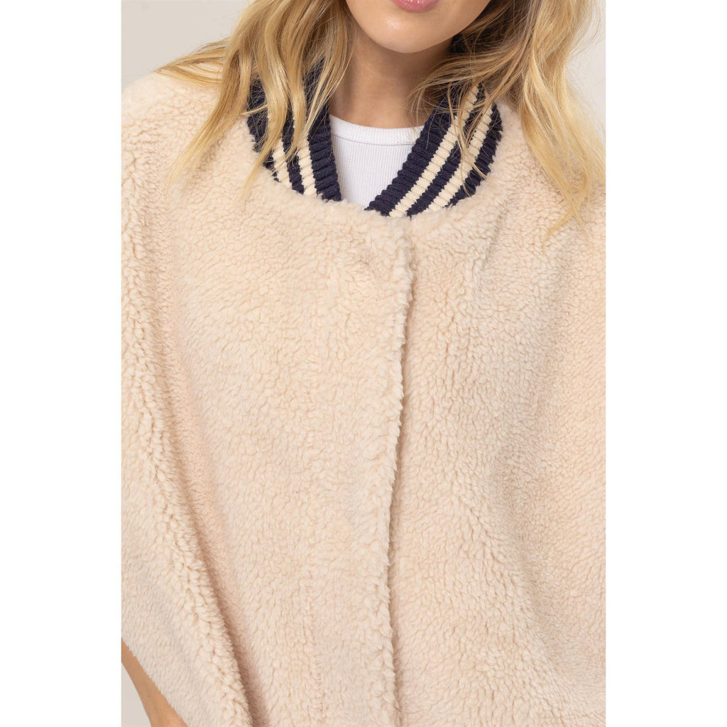 Oversized Teddy Vest