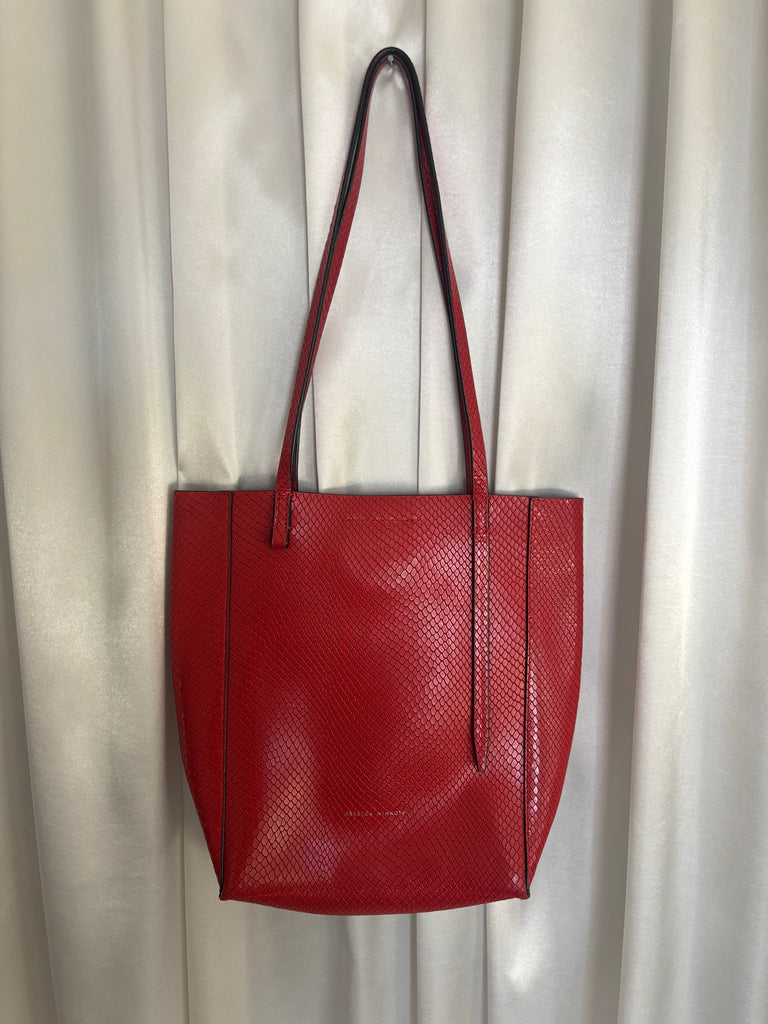 Rebecca Minkoff Small Leather Tote Red