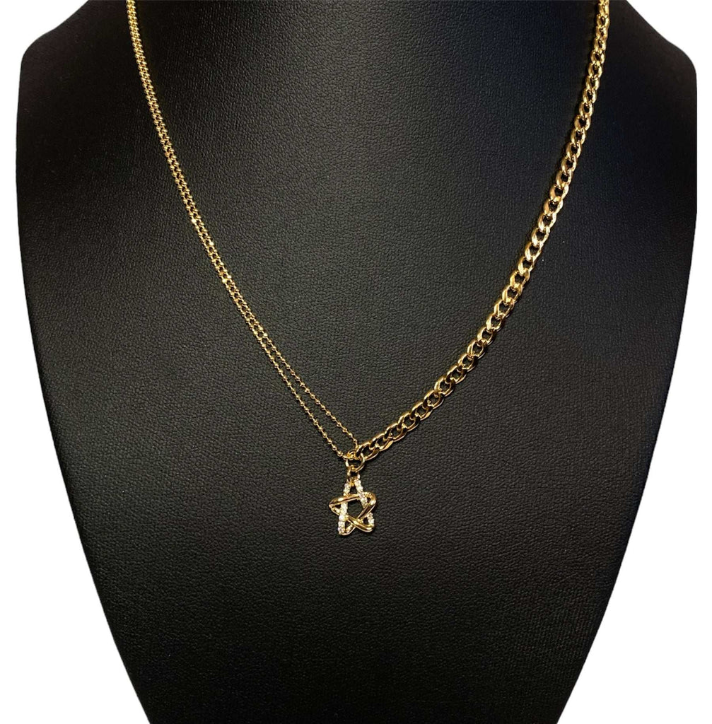 Star Girl Necklace 14k Gold Plated