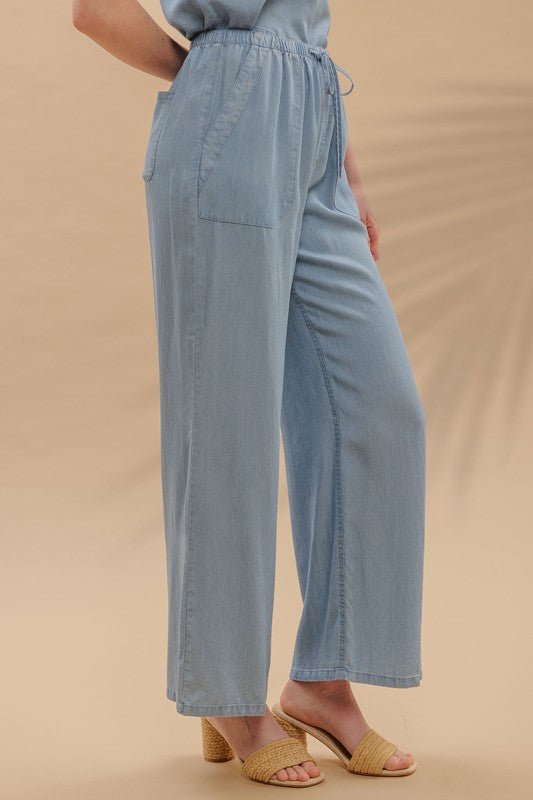 Denim Chambray Pants