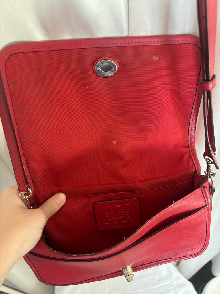 Coach Legacy Leather Crossbody Red