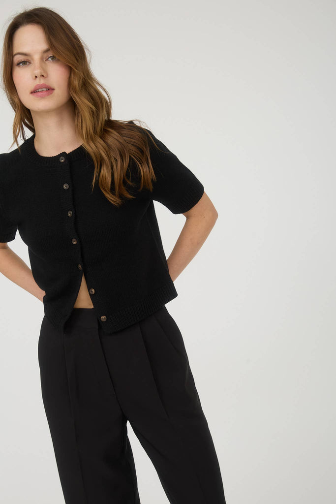 HIGH WAIST PLEATED WIDE LEG DRESS PANTS