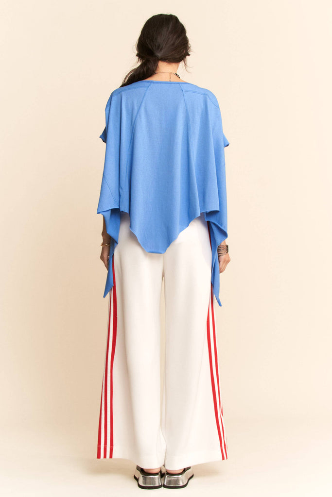 Drawstring Striped Seam Track Pants