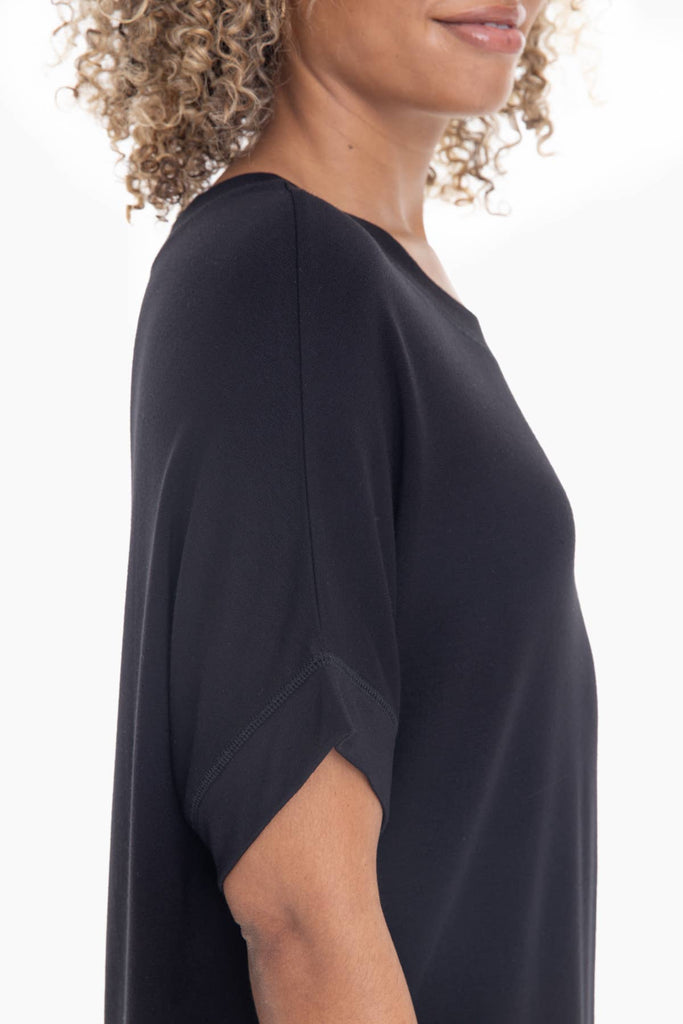 Dolman Sleeve Oversized Tunic Tee