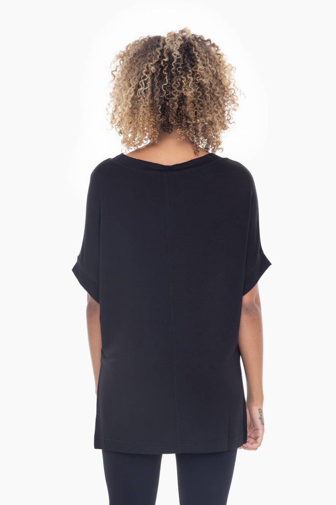 Dolman Sleeve Oversized Tunic Tee