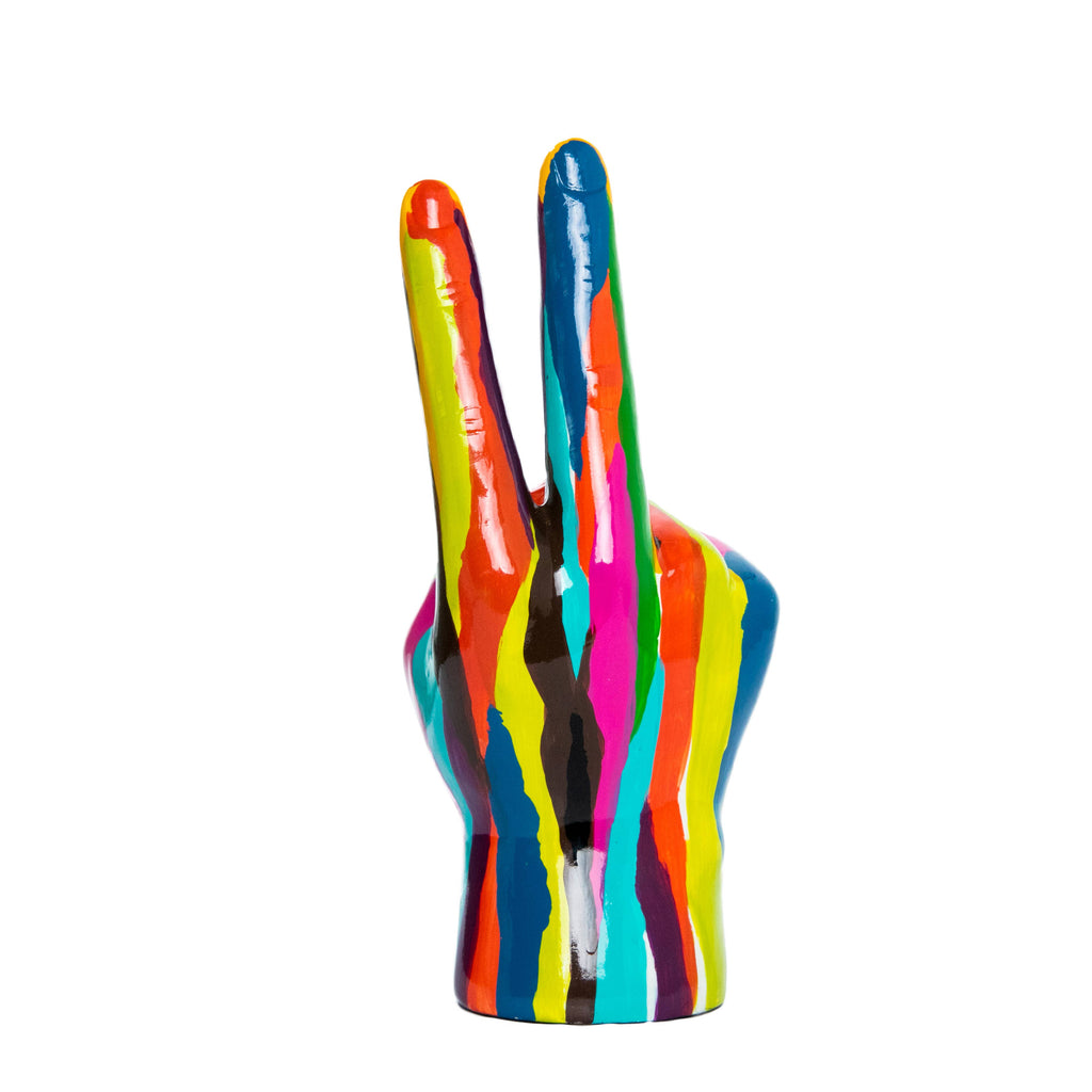 Graffiti Peace Sign Tabletop - 9" tall