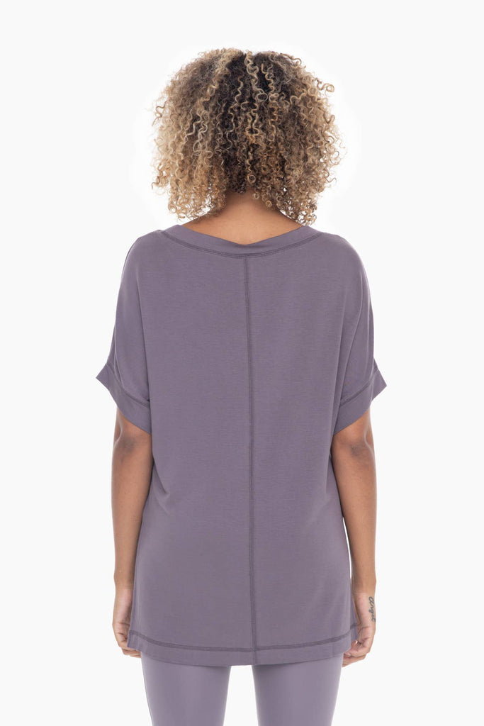 Dolman Sleeve Oversized Tunic Tee