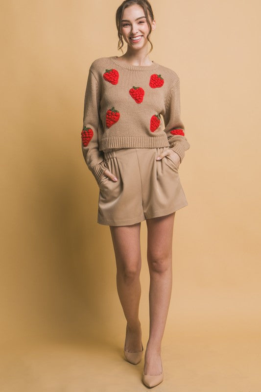 Strawberry Knit Sweater