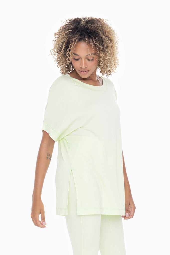 Dolman Sleeve Oversized Tunic Tee