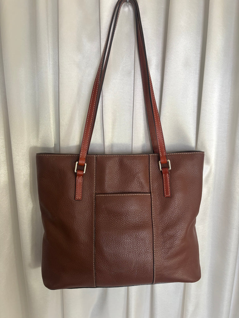 Dooney & Bourke Pebble Grain Lexington Tote Brown