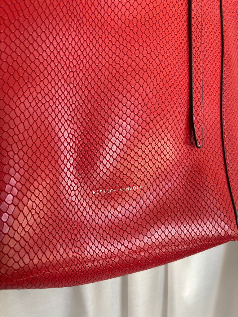 Rebecca Minkoff Small Leather Tote Red