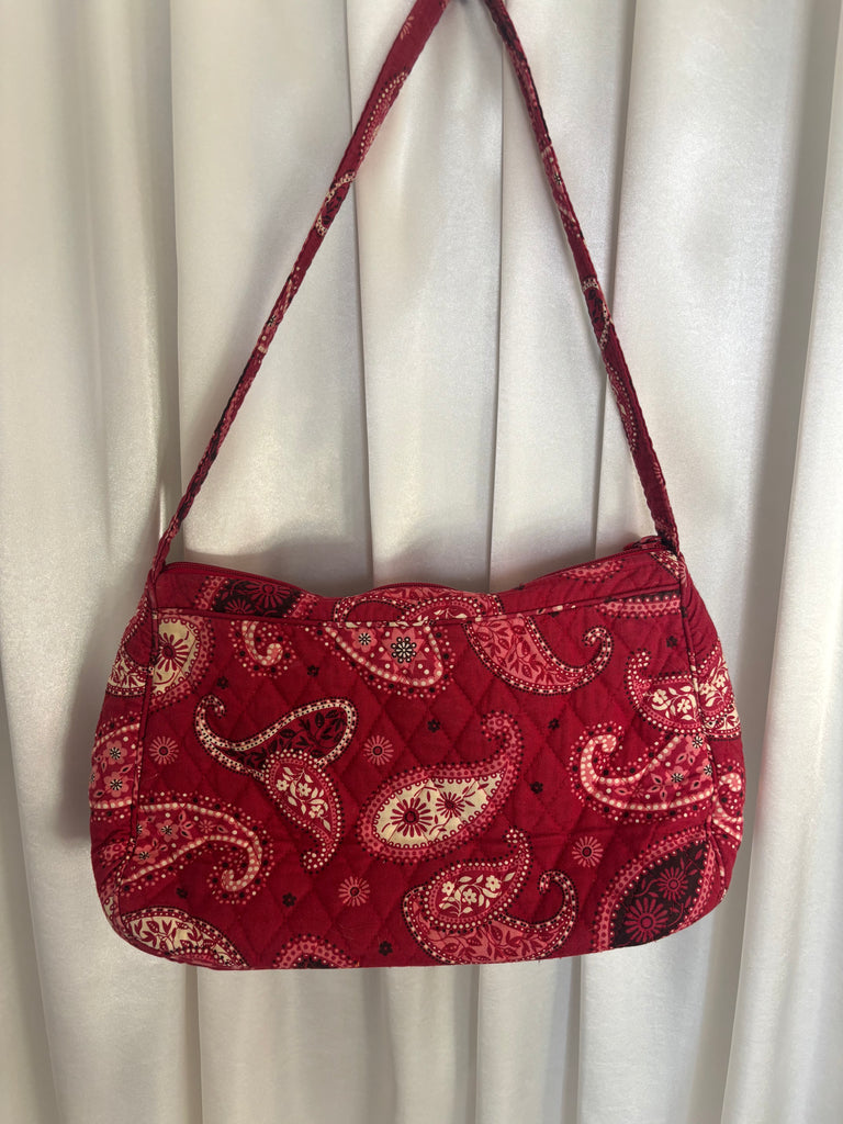 Very Bradley Cotton Paisley Handbag Red