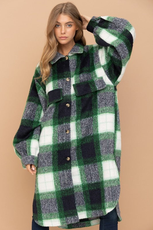 Holly Maxi Flannel Jacket