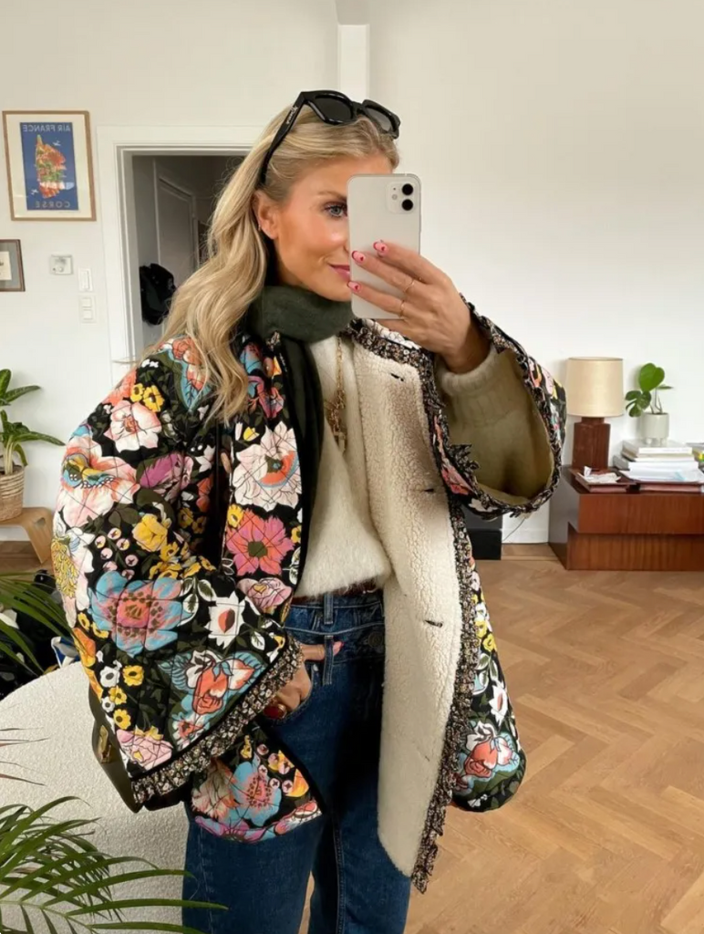 Poppy Floral Quilted Jacket