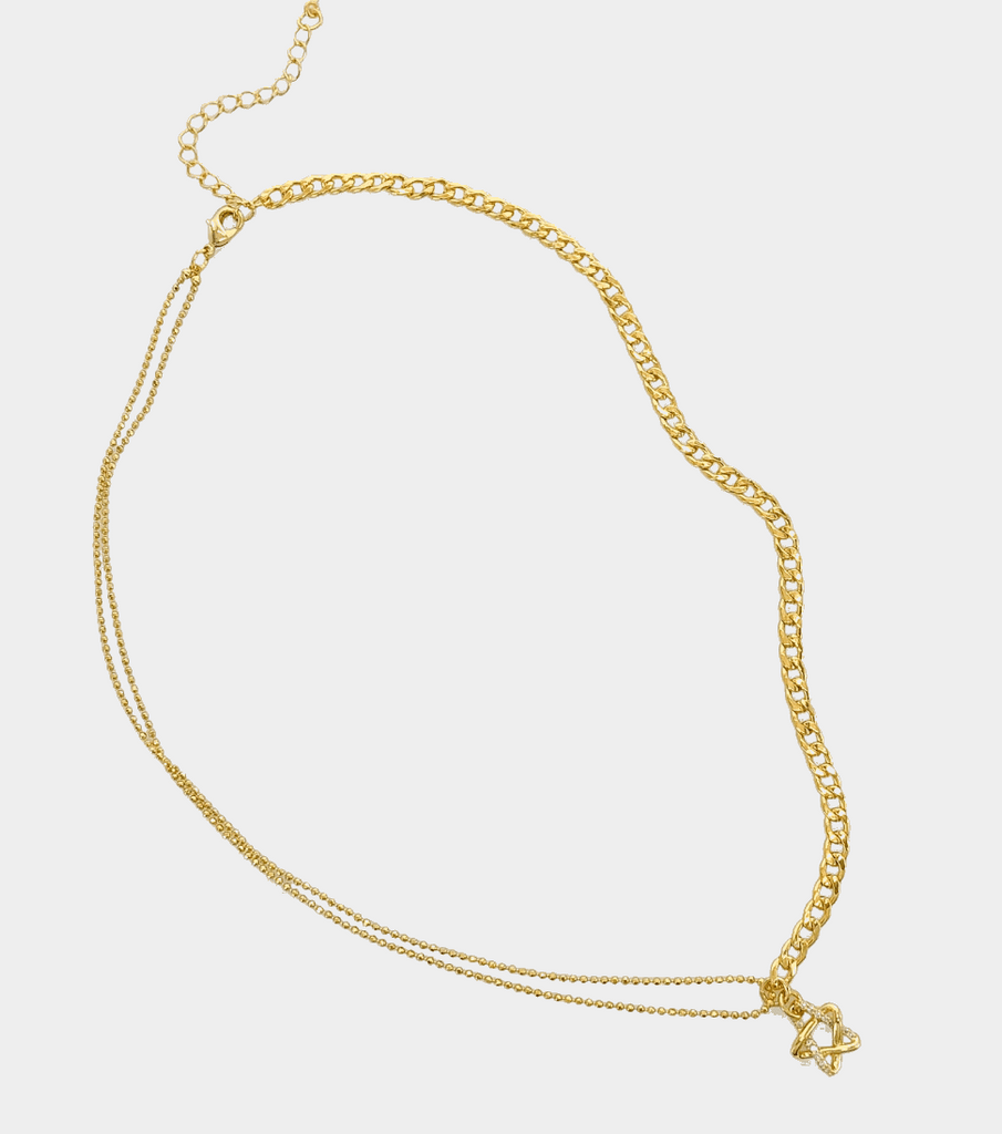 Star Girl Necklace 14k Gold Plated