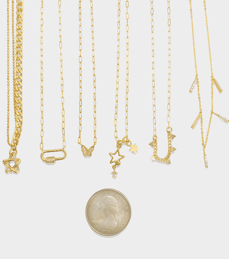 Star Girl Necklace 14k Gold Plated