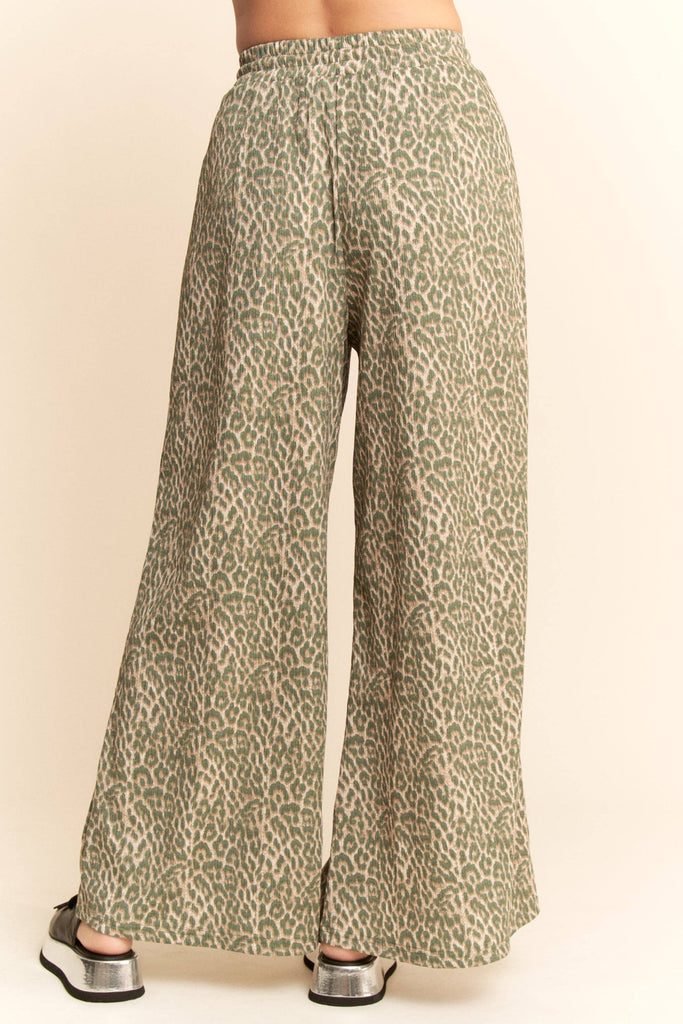 Leopard Comfort Drawstring Pants