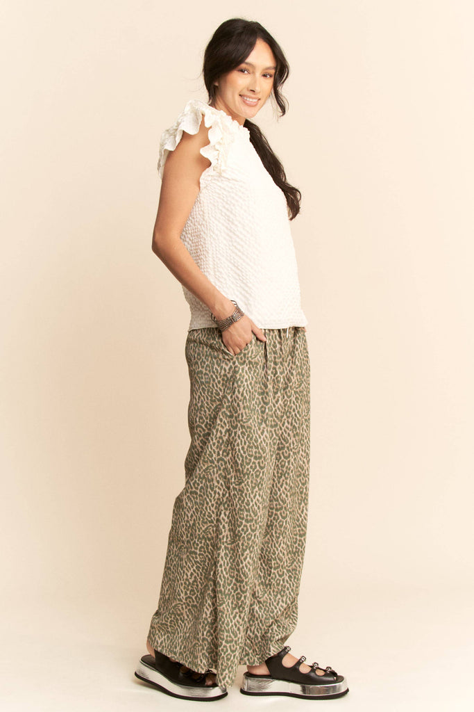 Leopard Comfort Drawstring Pants