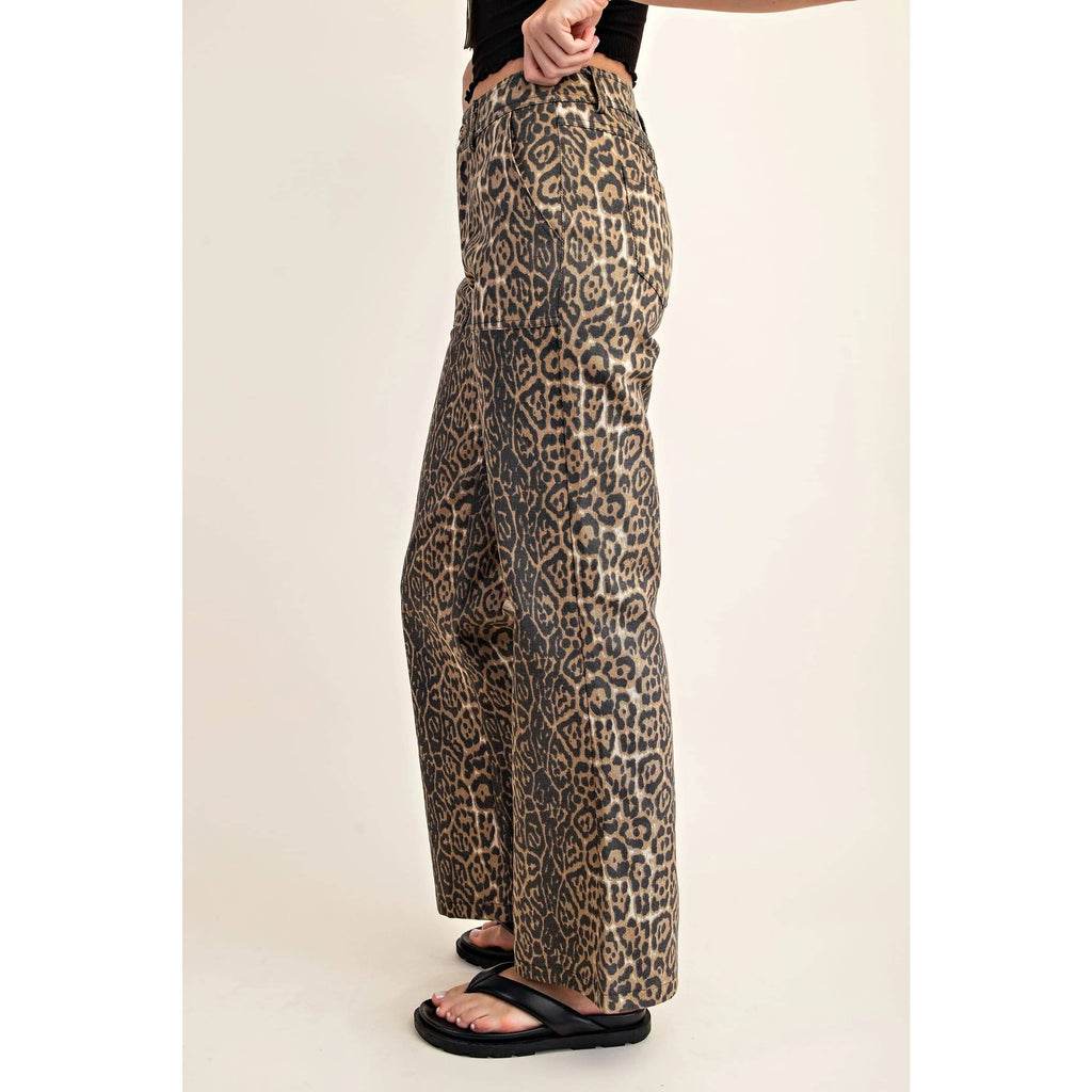 Leopard Relaxed Fit Jeans