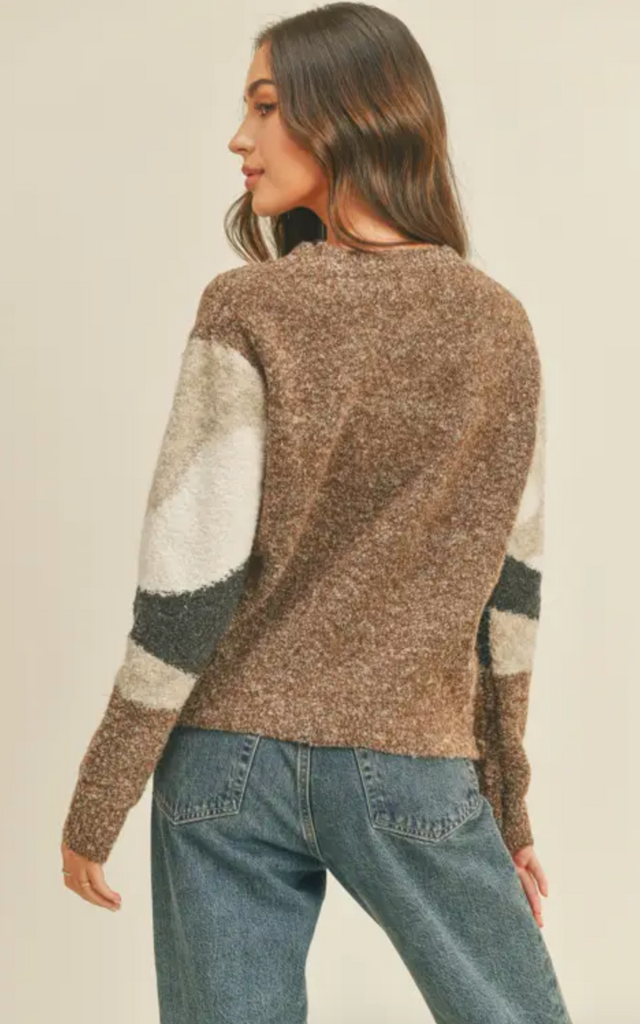 Cream Charcoal Multi Sweater