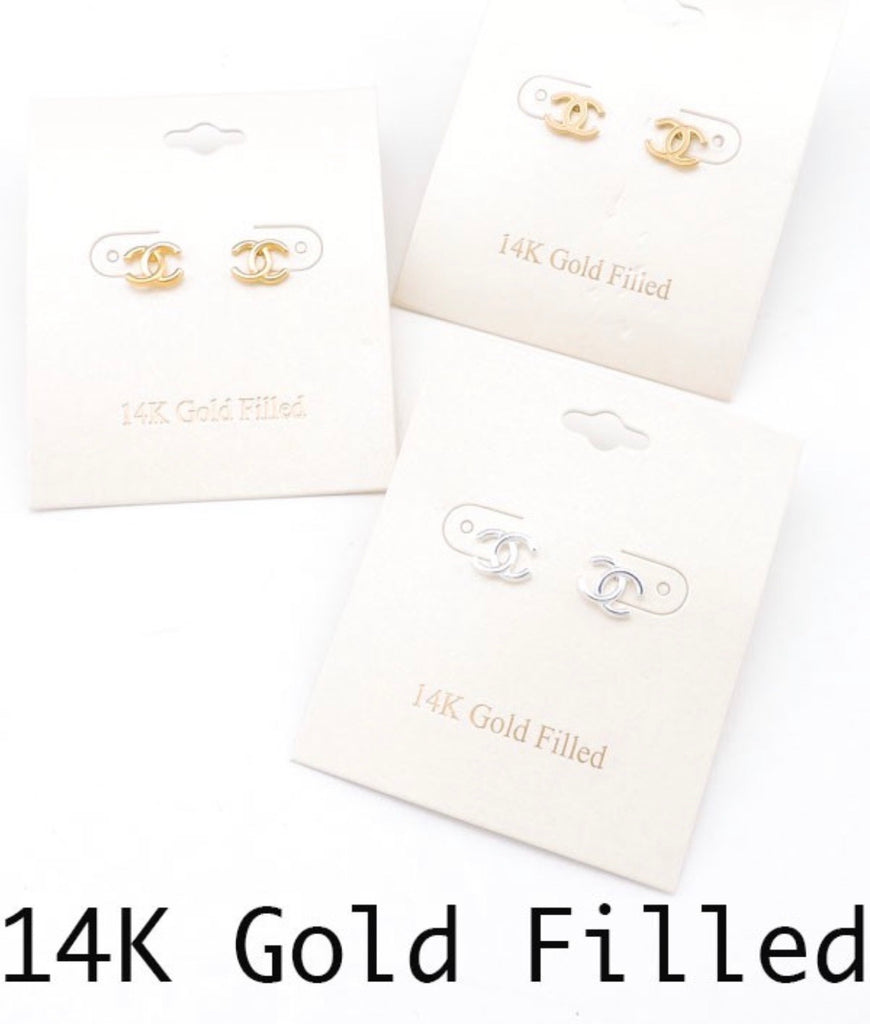 Coco Studs 14k filled